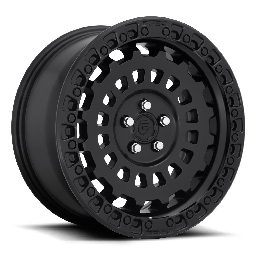 Aluminum 17X9 Zephyr Beadlock D101 Matte Black Fuel Off Road Wheels-6