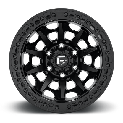 Aluminum 17X9 Covert Beadlock D114 Matte Black Fuel Off Road Wheels-8