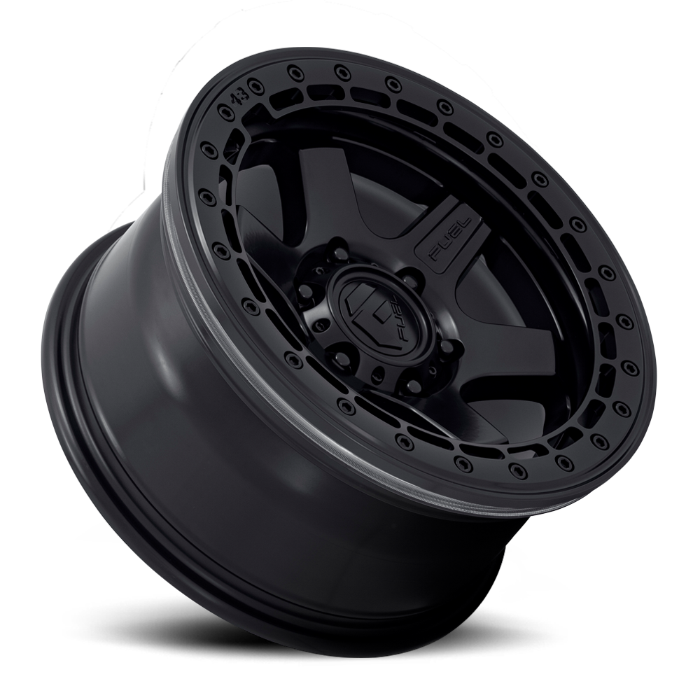 Aluminum 17X8.5 Block Beadlock D122 Matte Black Matte Black Ring Fuel Off Road Wheels-13