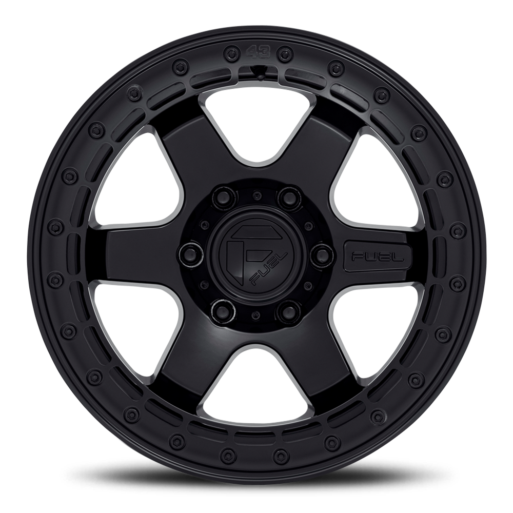 Aluminum 17X8.5 Block Beadlock D122 Matte Black Matte Black Ring Fuel Off Road Wheels-14
