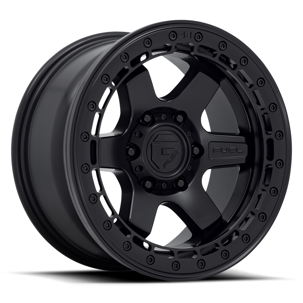 Aluminum 17X8.5 Block Beadlock D122 Matte Black Matte Black Ring Fuel Off Road Wheels-9