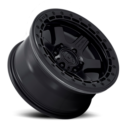 Aluminum 17X8.5 Block Beadlock D122 Matte Black Matte Black Ring Fuel Off Road Wheels-7