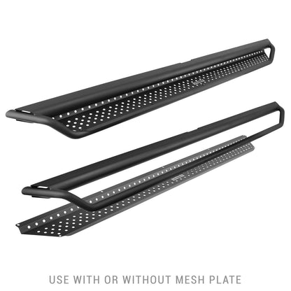 Dominator Xtreme D1 Side Steps with Rocker Panel Mounting Bracket Kit Textured Black 2021-2025 Ford Bronco Go Rhino-11