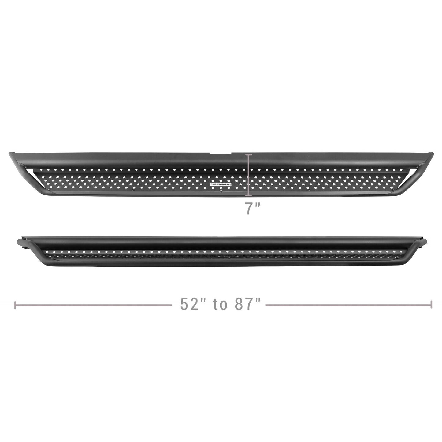Dominator Xtreme D1 SideSteps With Mounting Bracket Kit Textured Black 2021-2025 Ford Bronco 2 Door Go Rhino-7