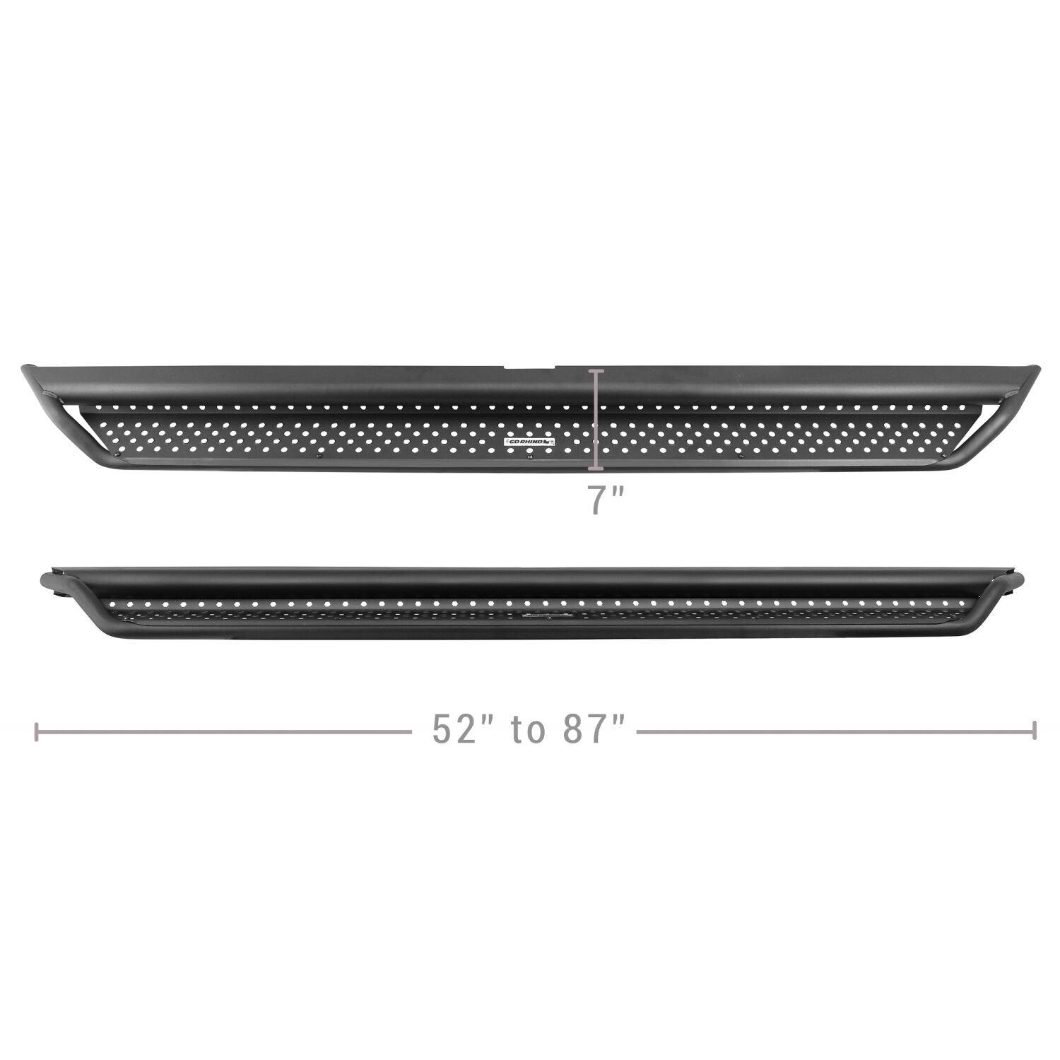 Dominator Xtreme D1 SideSteps With Mounting Bracket Kit Textured Black 2015-2026 Ford F-150 Go Rhino-3