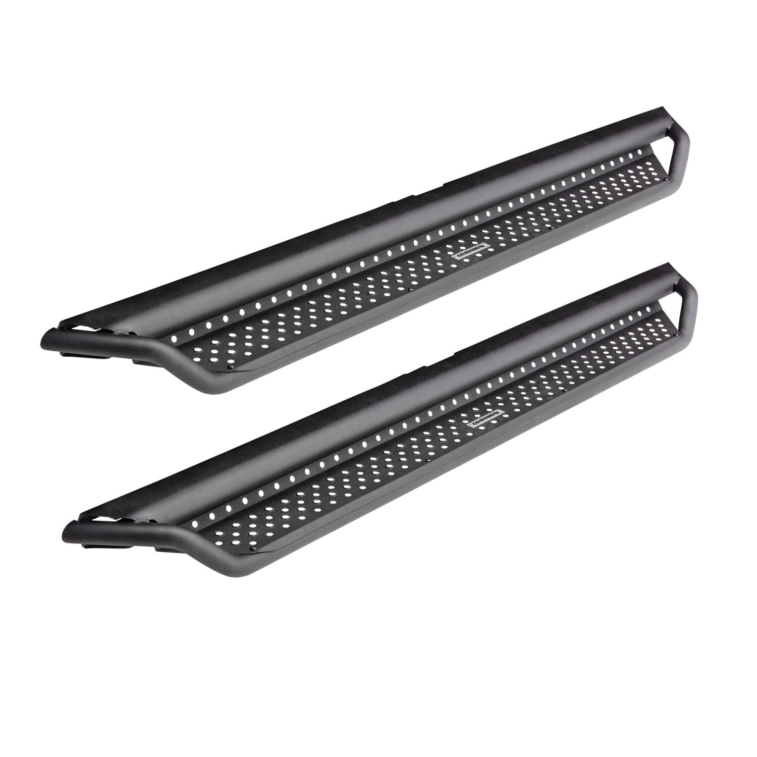 Dominator Xtreme D1 SideSteps With Mounting Bracket Kit Textured Black 2007-2021 Toyota Tundra Go Rhino-1
