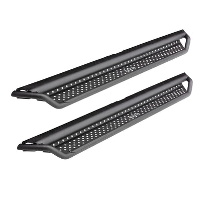 Dominator Xtreme D1 SideSteps With Mounting Bracket Kit Textured Black 2020-2025 Jeep Gladiator Go Rhino-2