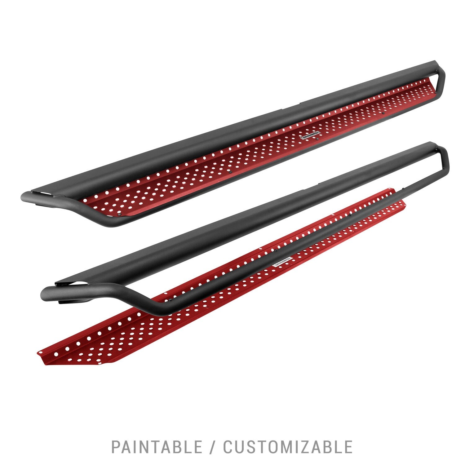 Dominator Xtreme D1 SideSteps With Mounting Bracket Kit Textured Black 2020-2025 Jeep Gladiator Go Rhino-8