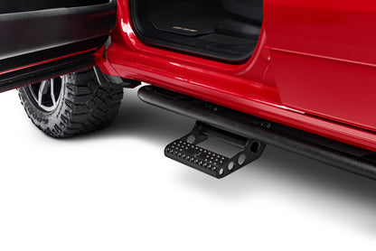 RKR Step System Cab Length (2 Step Mounts/2 Steps per Side) 1.75 Inch Rails 2015.5-2018 (2019-2024 Classic) Ram 1500 Crew Cab Textured Black NFab-1