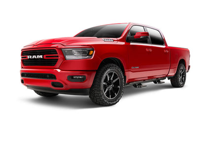 RKR Step System Cab Length (2 Step Mounts/2 Steps per Side) 1.75 Inch Rails 2019-2025 (New Body Style) Ram 1500 Crew Cab Textured Black NFab-3