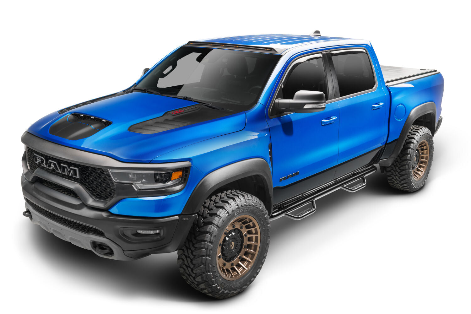 Nerf Step Bar Cab Length (2 Steps per Side) 2019-2025 (New Body Style) Ram 1500 NFab-7