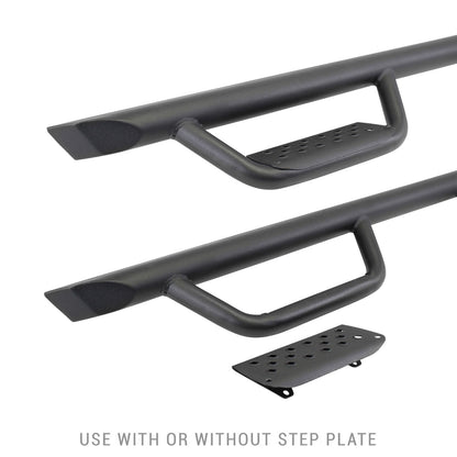 Domintator Extreme D2 Side Steps With Mounting Brackets Textured Black 2021-2025 Ford Bronco 4 Door Go Rhino-2