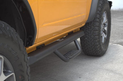 Domintator Extreme D2 Side Steps With Mounting Brackets Textured Black 2021-2025 Ford Bronco 2 Door Go Rhino-6