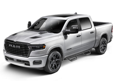 Domintator Extreme D2 Side Steps With Mounting Brackets Textured Black 2019-2026 Ram 1500 Go Rhino-7