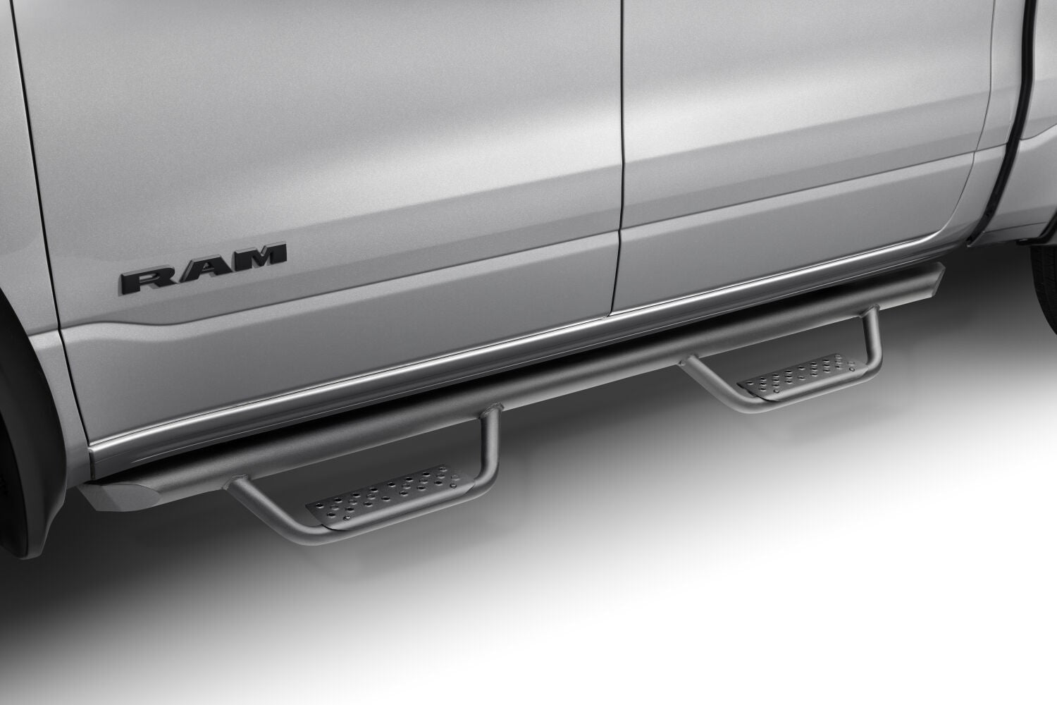 Domintator Extreme D2 Side Steps With Mounting Brackets Textured Black 2019-2026 Ram 1500 Go Rhino-9