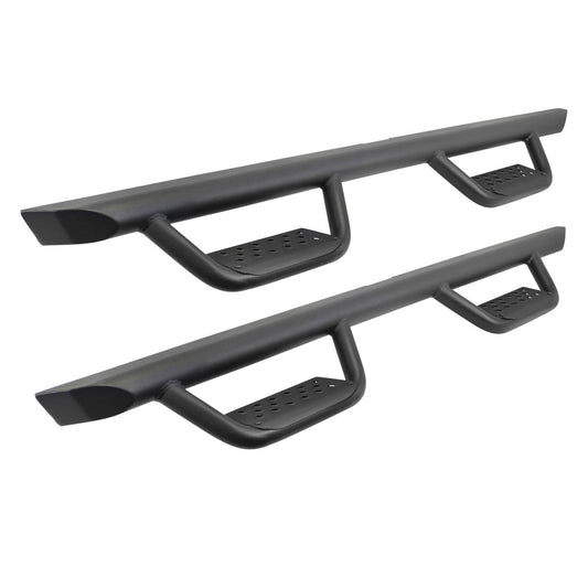 Dominator Extreme D2 Side Steps With Mounting Brackets Textured Black 2005-2026 Nissan Frontier Go Rhino