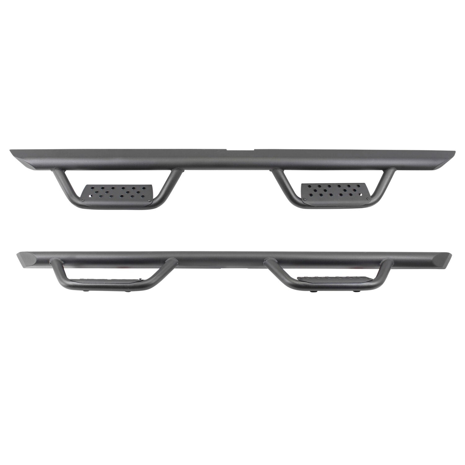 Domintator Extreme D2 Side Steps With Mounting Brackets Textured Black 2016-2024 Nissan TITAN XD 2017-2024 Nissan TITAN Go Rhino-3
