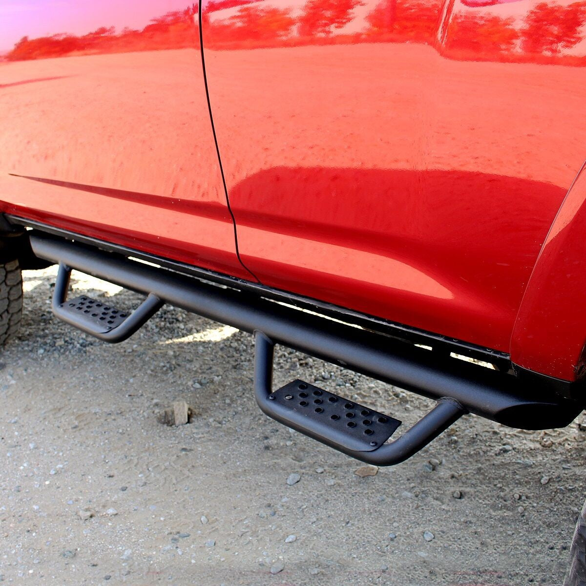 Dominator Extreme D2 Side Steps W/ Brackets Textured Black 2025-2026 Toyota 4Runner Go Rhino-5
