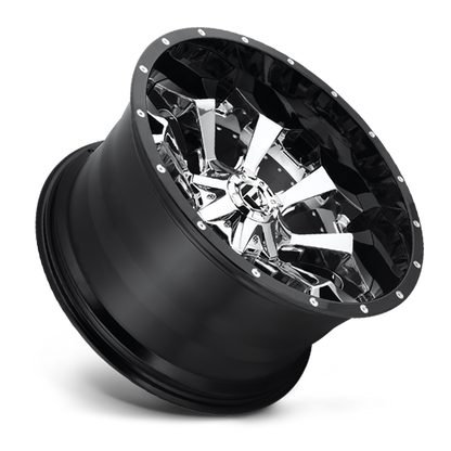Aluminum 20X10 Assault D246 Chrome/Gloss Black Lip Fuel Off Road Wheels-7
