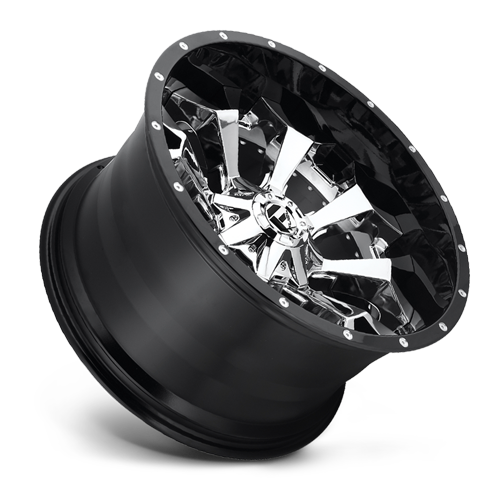 Aluminum 20X10 Assault D246 Chrome/Gloss Black Lip Fuel Off Road Wheels-10