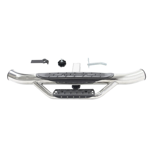 Dominator Hitch Step Polished Stainless Steel Go Rhino