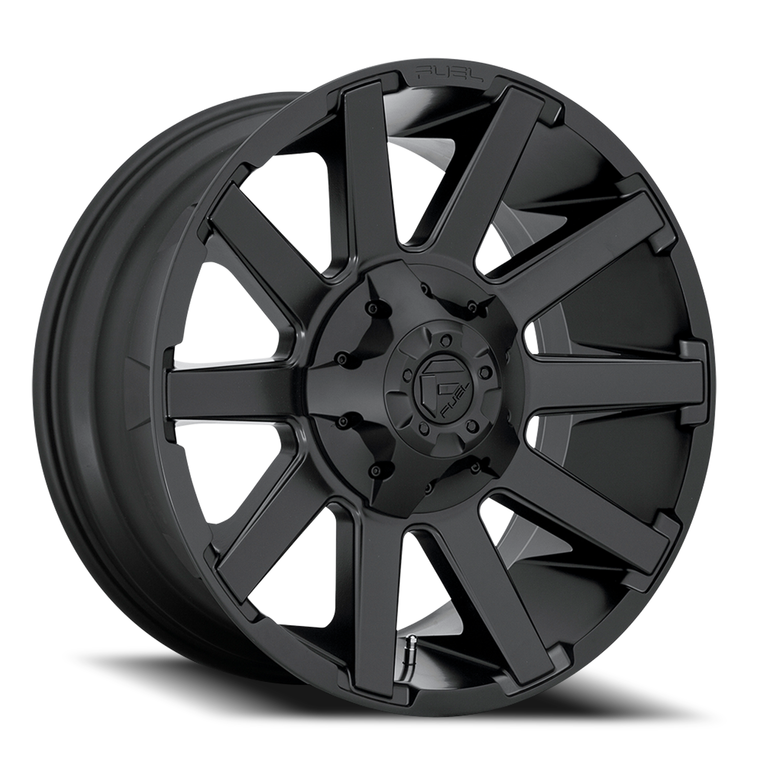 Aluminum 20X10 Contra D437 Matte Black Fuel Off Road Wheels