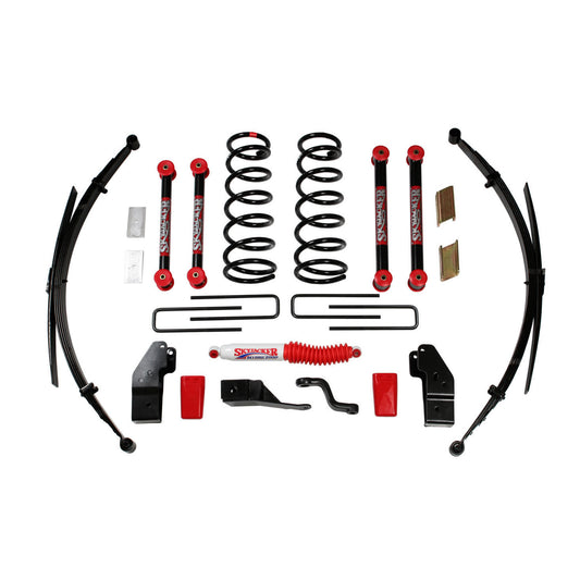 Standard Class 1 Lift Kit 5 Inch Lift 00-01 Dodge Ram 1500/2500 Includes Front Coil Springs Rear Leaf Springs Upper/Lower Links Brackets Pitman Arm Bump Stops Skyjacker
