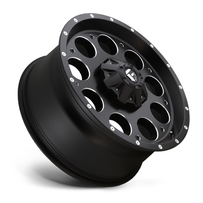 Aluminum 15X10 Revolver D525 Matte Black/Milled Fuel Off Road Wheels-7