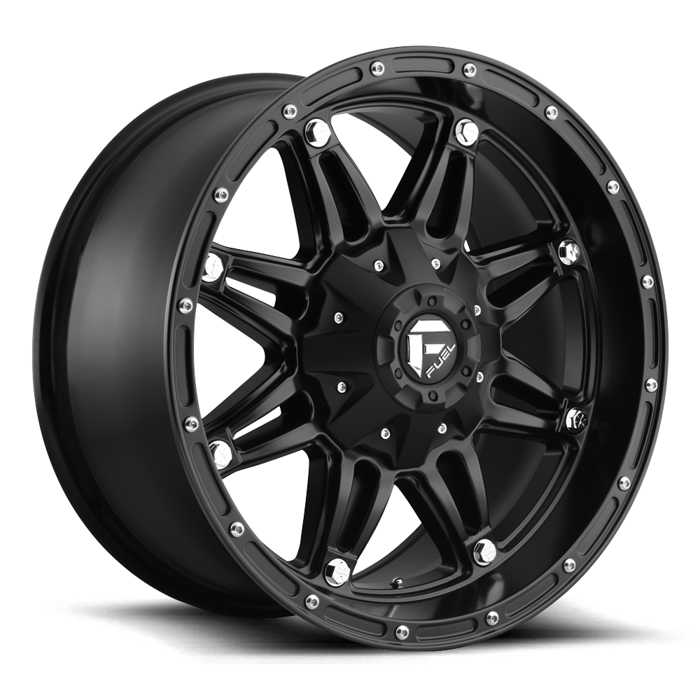 Aluminum 17X8.5 Hostage D531 Matte Black Fuel Off Road Wheels-4