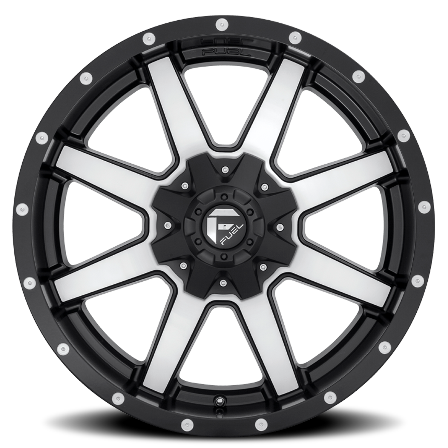 Aluminum 18X9 Maverick D537 Black Machined Fuel Off Road Wheels-8