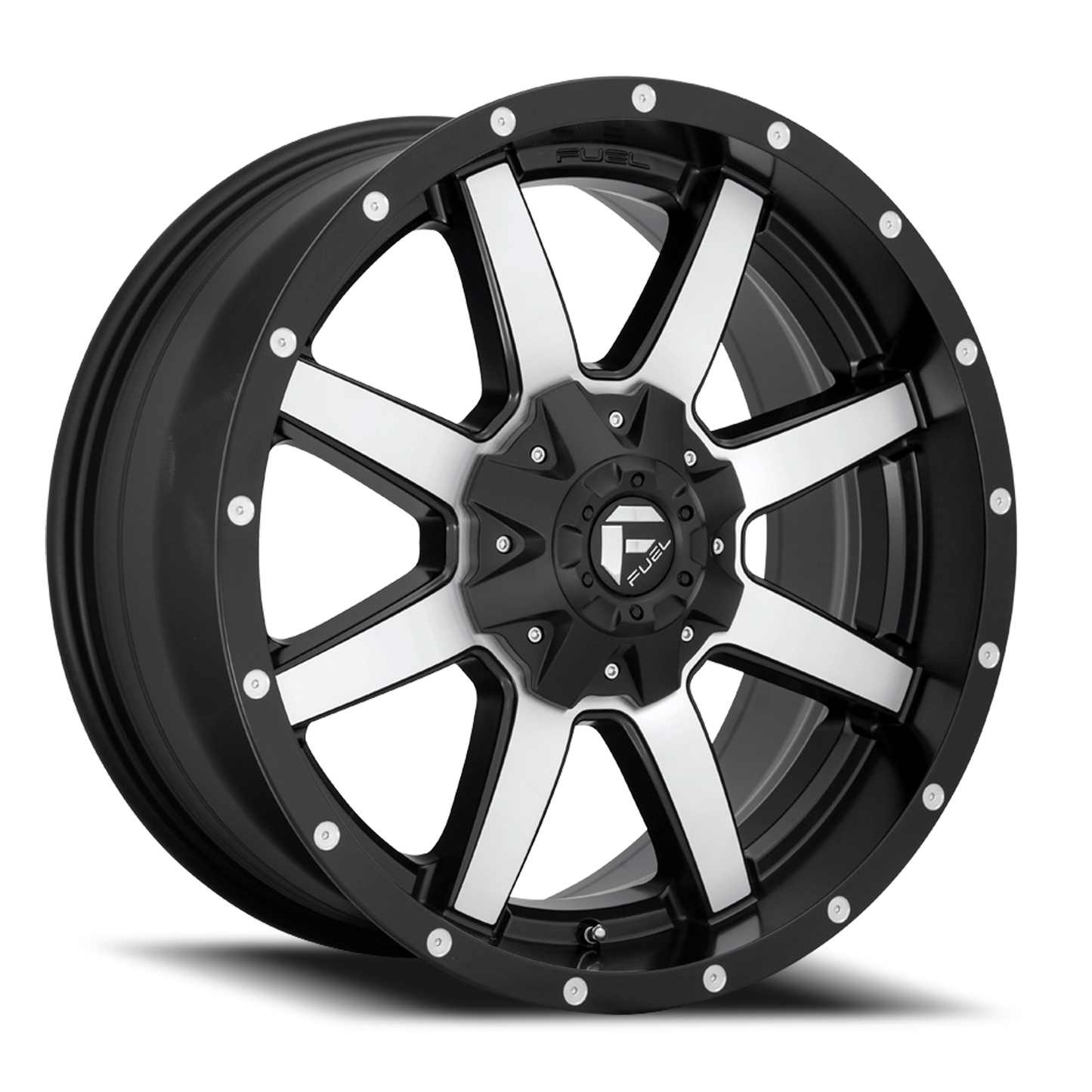 Aluminum 18X9 Maverick D537 Black Machined Fuel Off Road Wheels-3