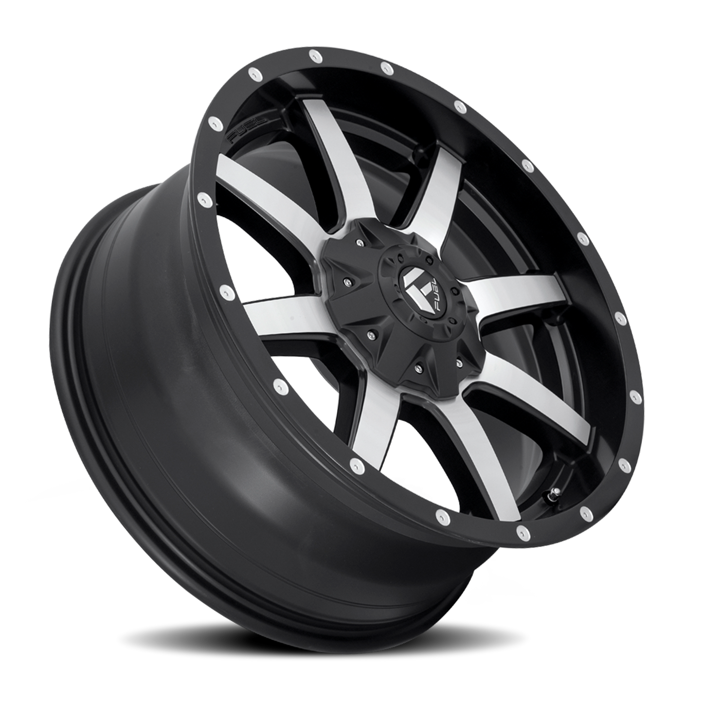 Aluminum 18X9 Maverick D537 Black Machined Fuel Off Road Wheels-1