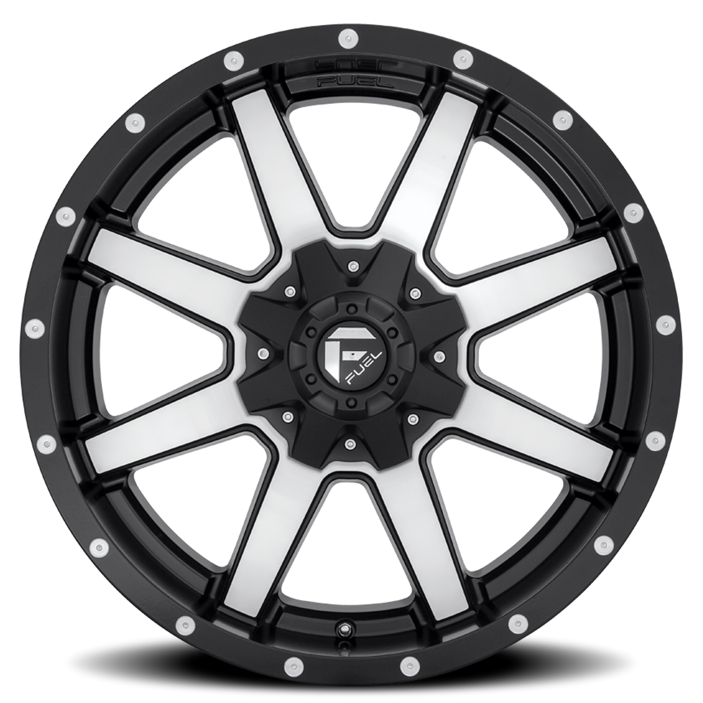 Aluminum 18X9 Maverick D537 Black Machined Fuel Off Road Wheels-2
