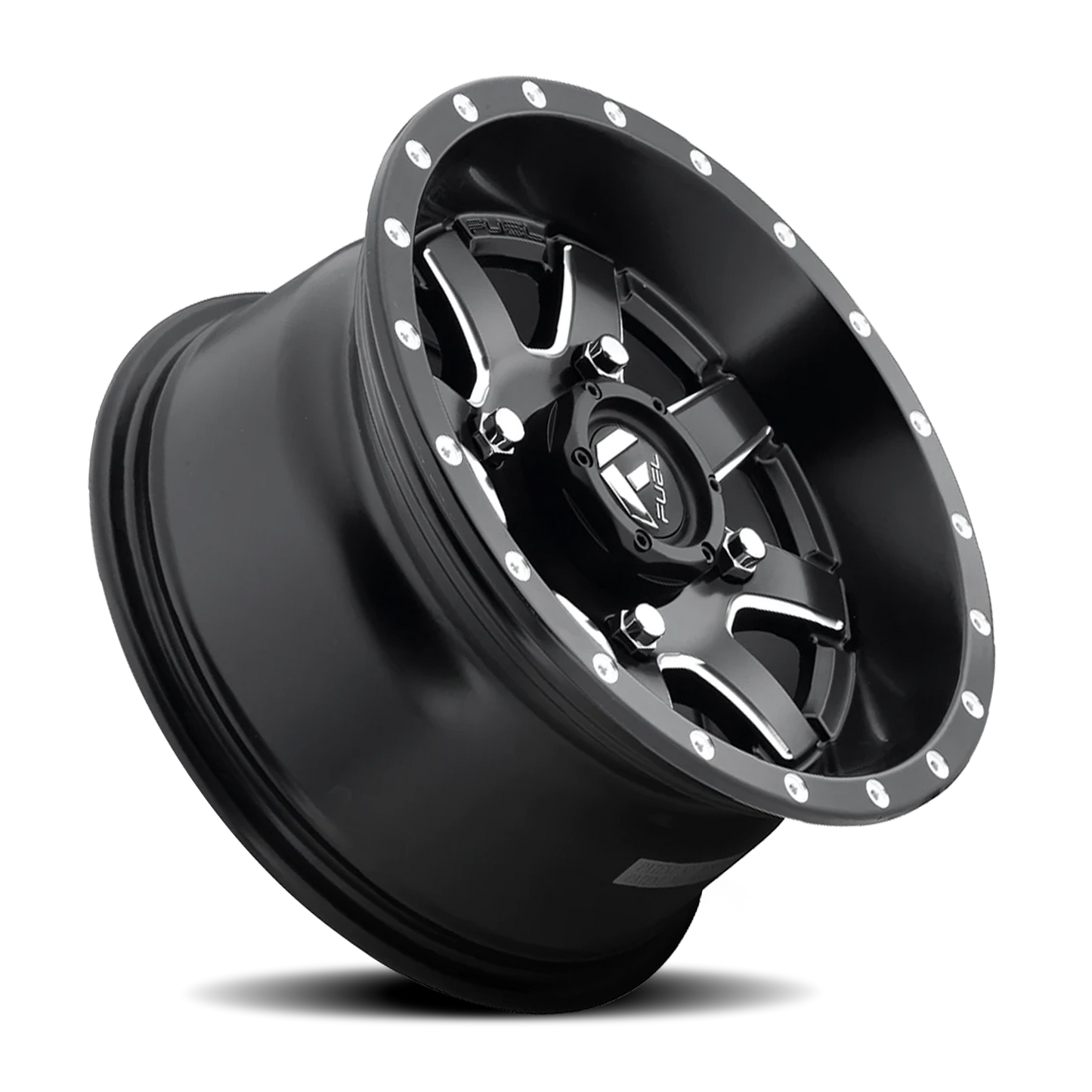 Aluminum 15X10 Maverick UTV D538 Matte Black Milled Fuel Off Road Wheels-1