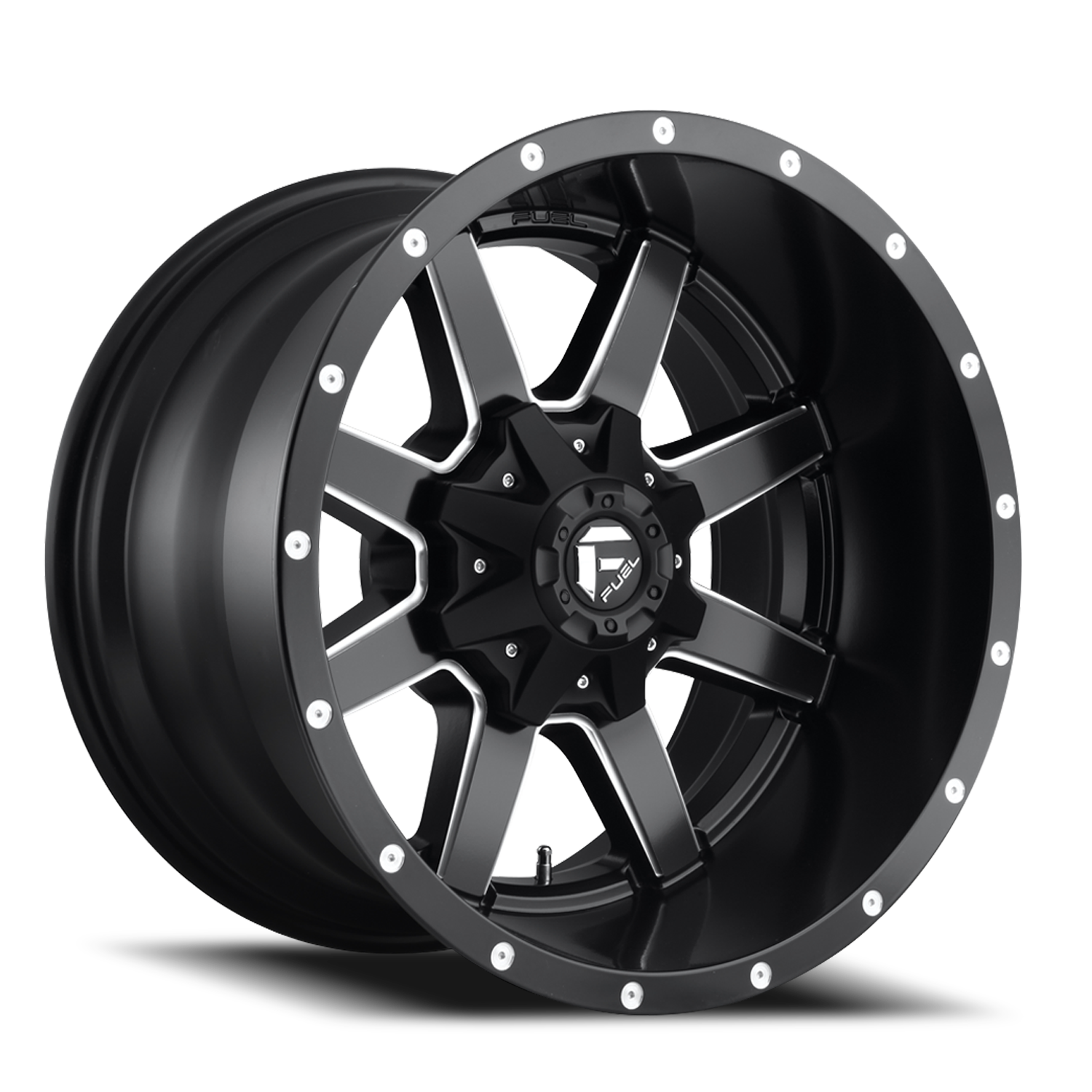 Aluminum 17X10 Maverick D538 Black Milled Fuel Off Road Wheels