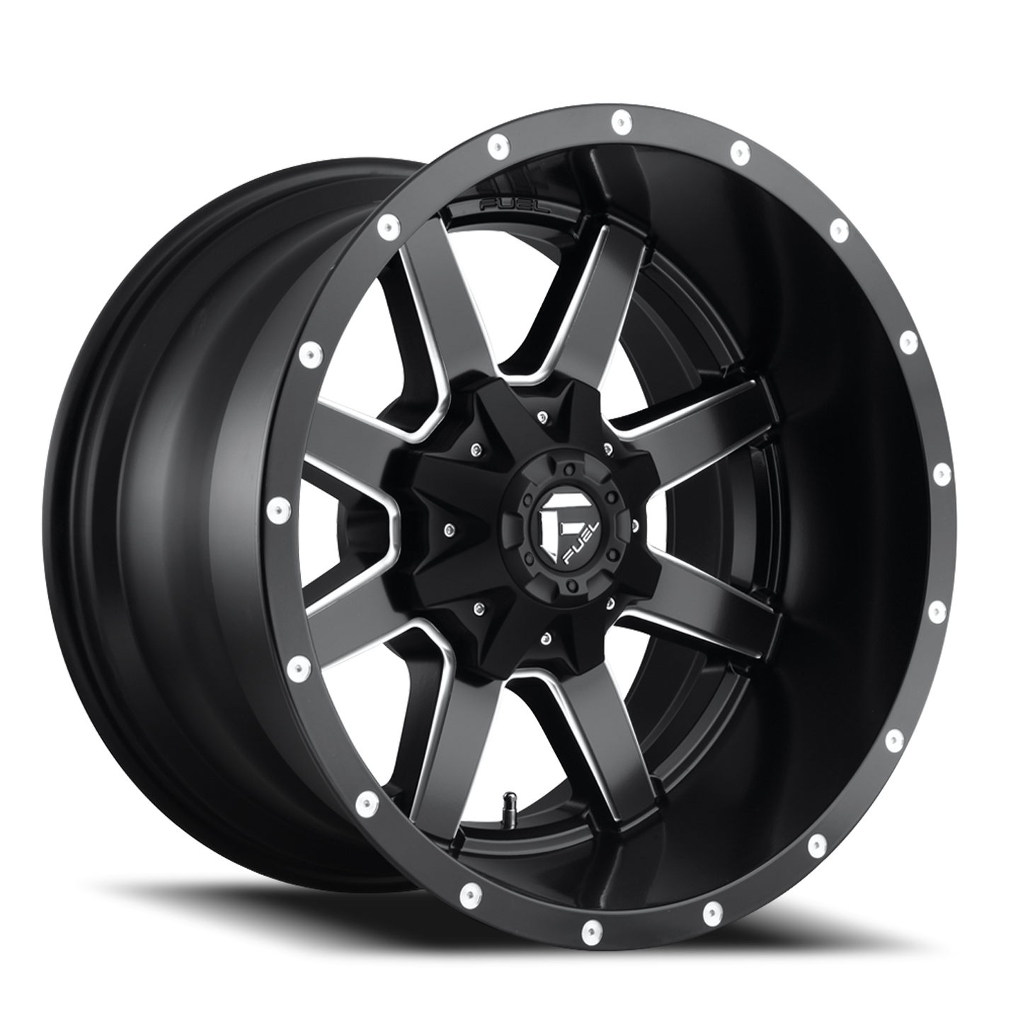 Aluminum 17X10 Maverick D538 Black Milled Fuel Off Road Wheels-3