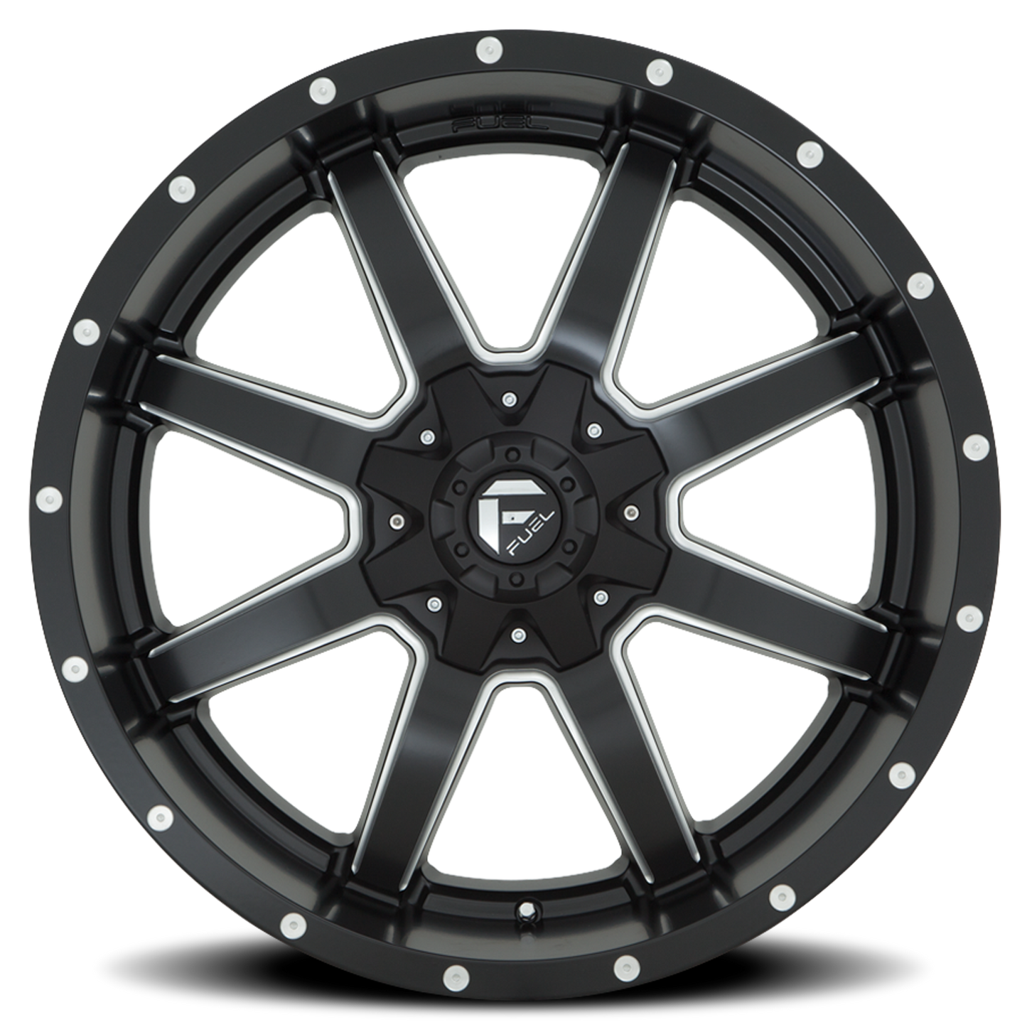 Aluminum 17X10 Maverick D538 Black Milled Fuel Off Road Wheels-5