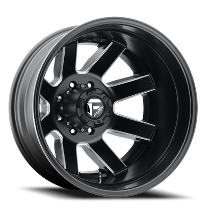 Dually 17X6.5 Maverick Dually D538 Black Milled Fuel Off Road Wheels