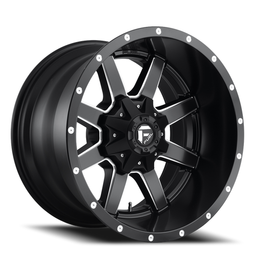 Aluminum 20X9 Maverick D538 Black/Milled Fuel Off Road Wheels