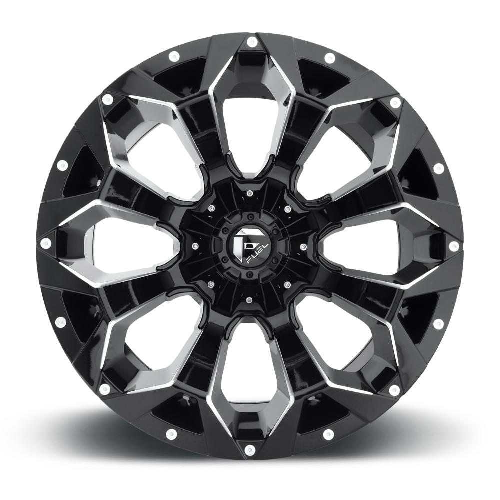 Aluminum 18X9 Assault D546 Matte Black/Milled Fuel Off Road Wheels-62
