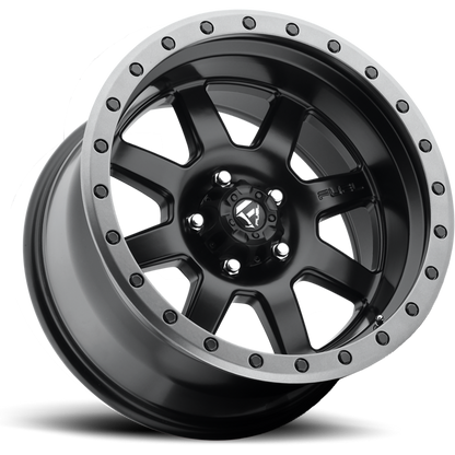 Aluminum 17X8.5 Trophy D551 Matte Black Fuel Off Road Wheels-4
