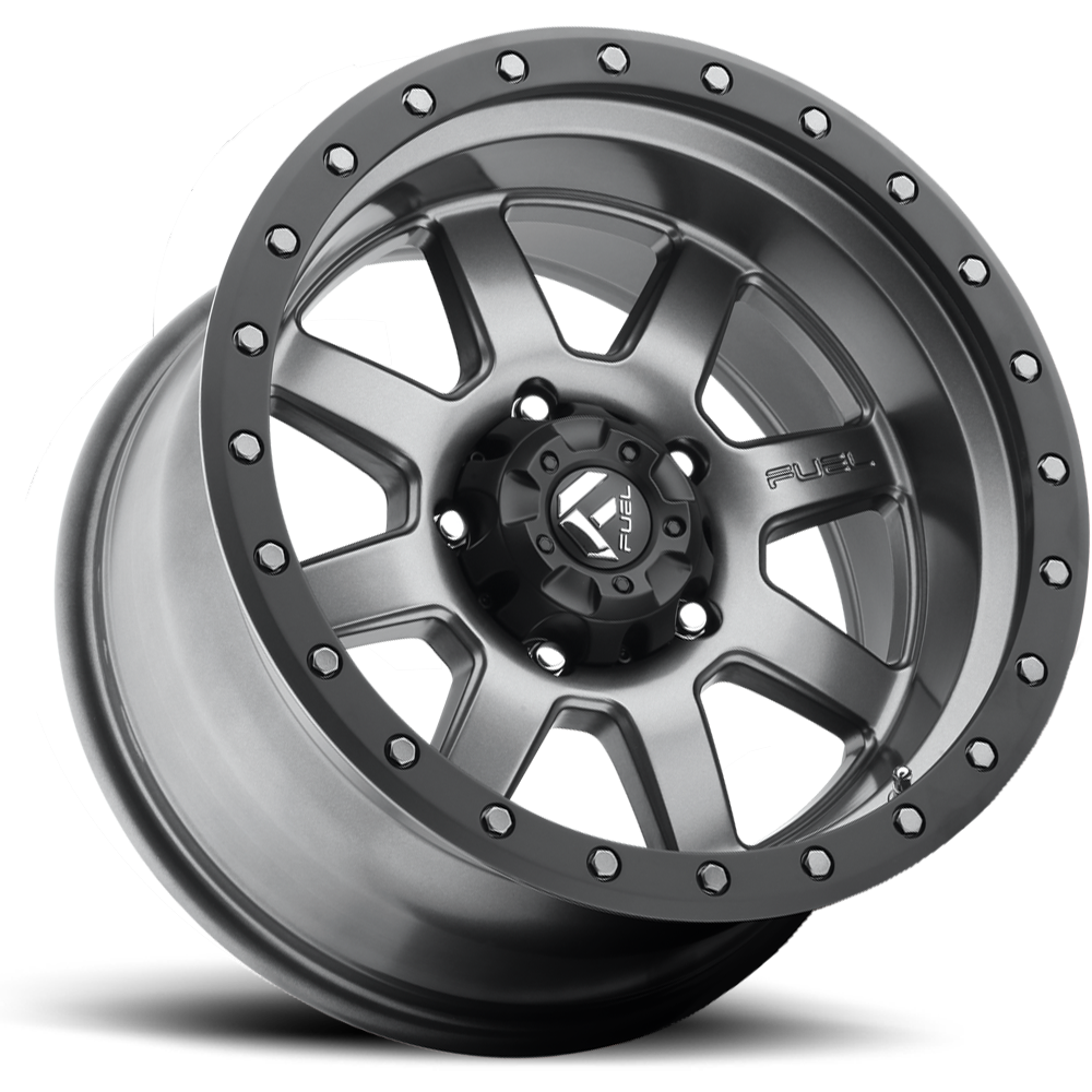 Aluminum 17X8.5 Trophy D552 Anthracite Gray Fuel Off Road Wheels-10
