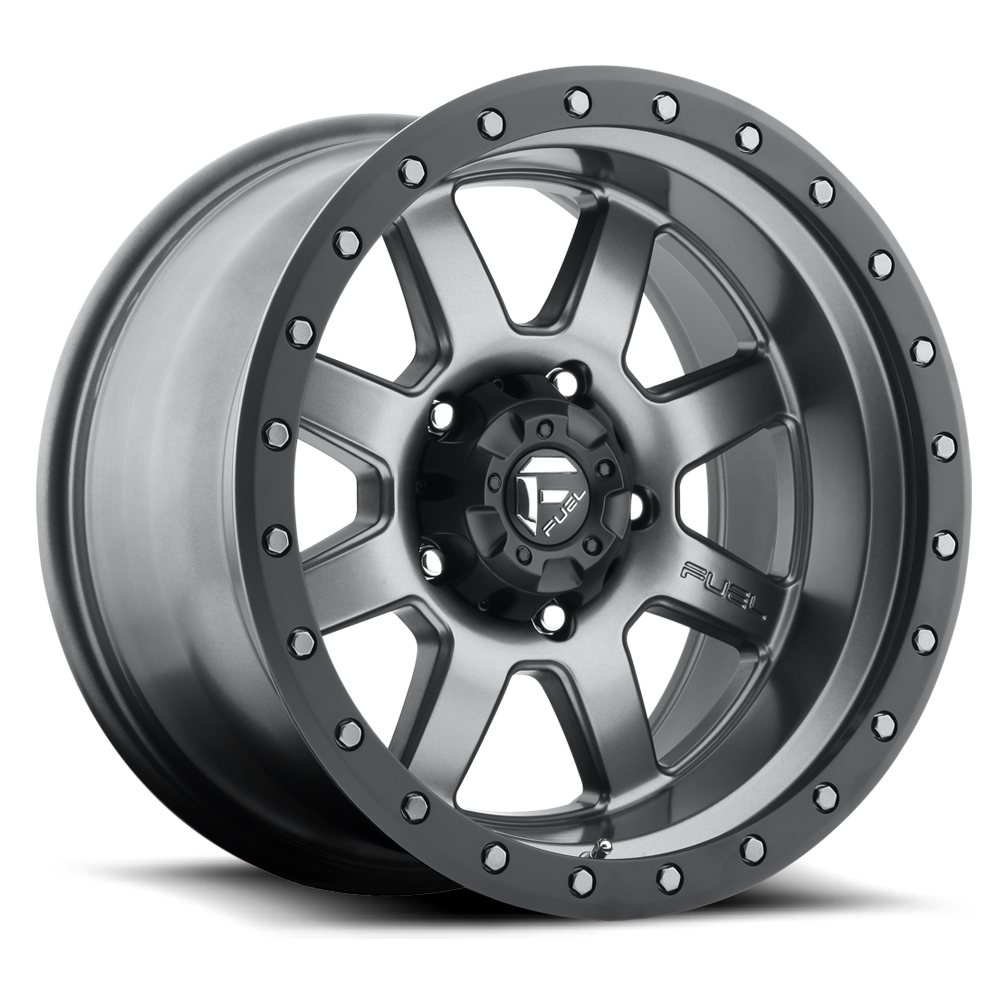 Aluminum 17X8.5 Trophy D552 Anthracite Gray Fuel Off Road Wheels-6