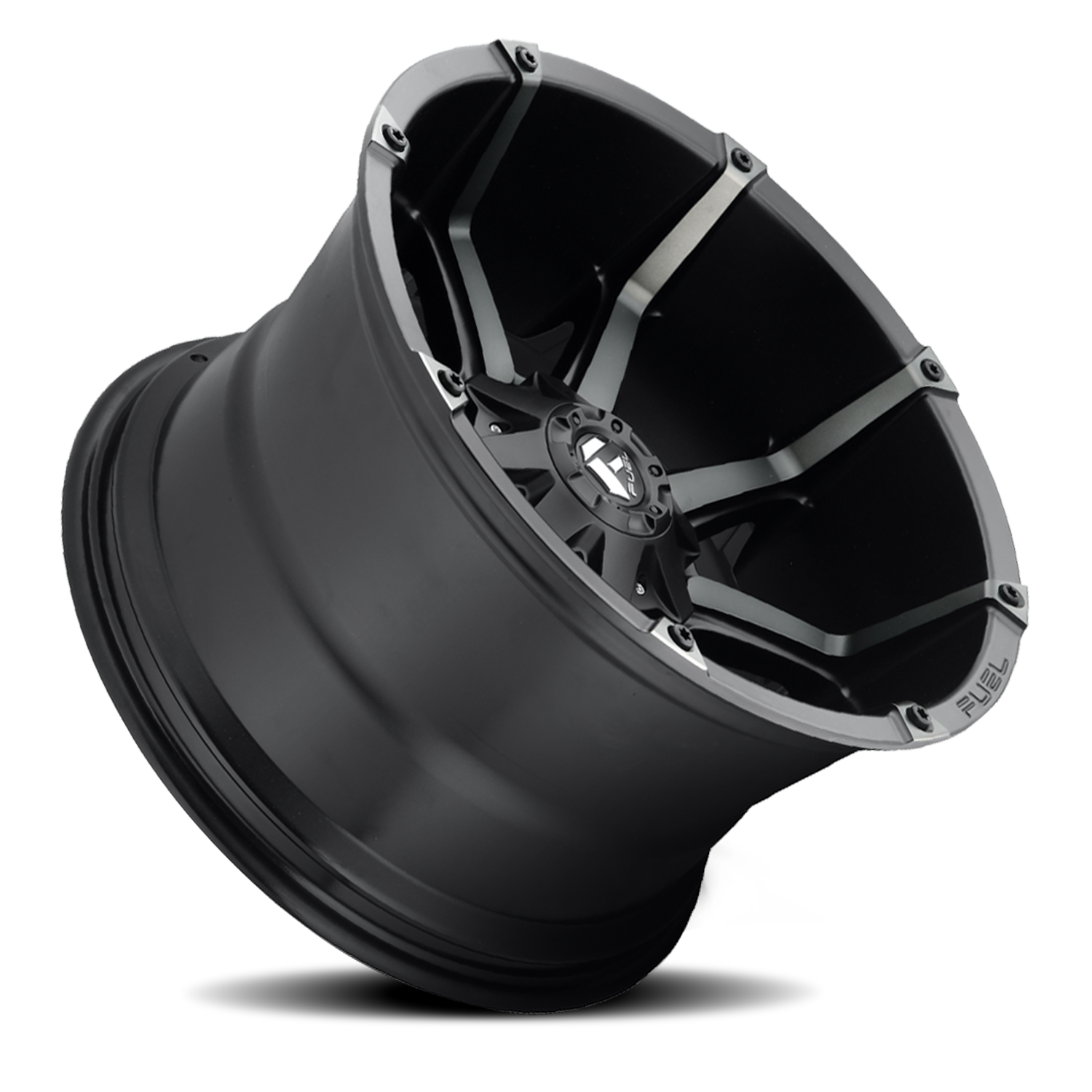 Aluminum 18X9 Coupler D556 Matte Black/Machined Dark Tint Fuel Off Road Wheels-1