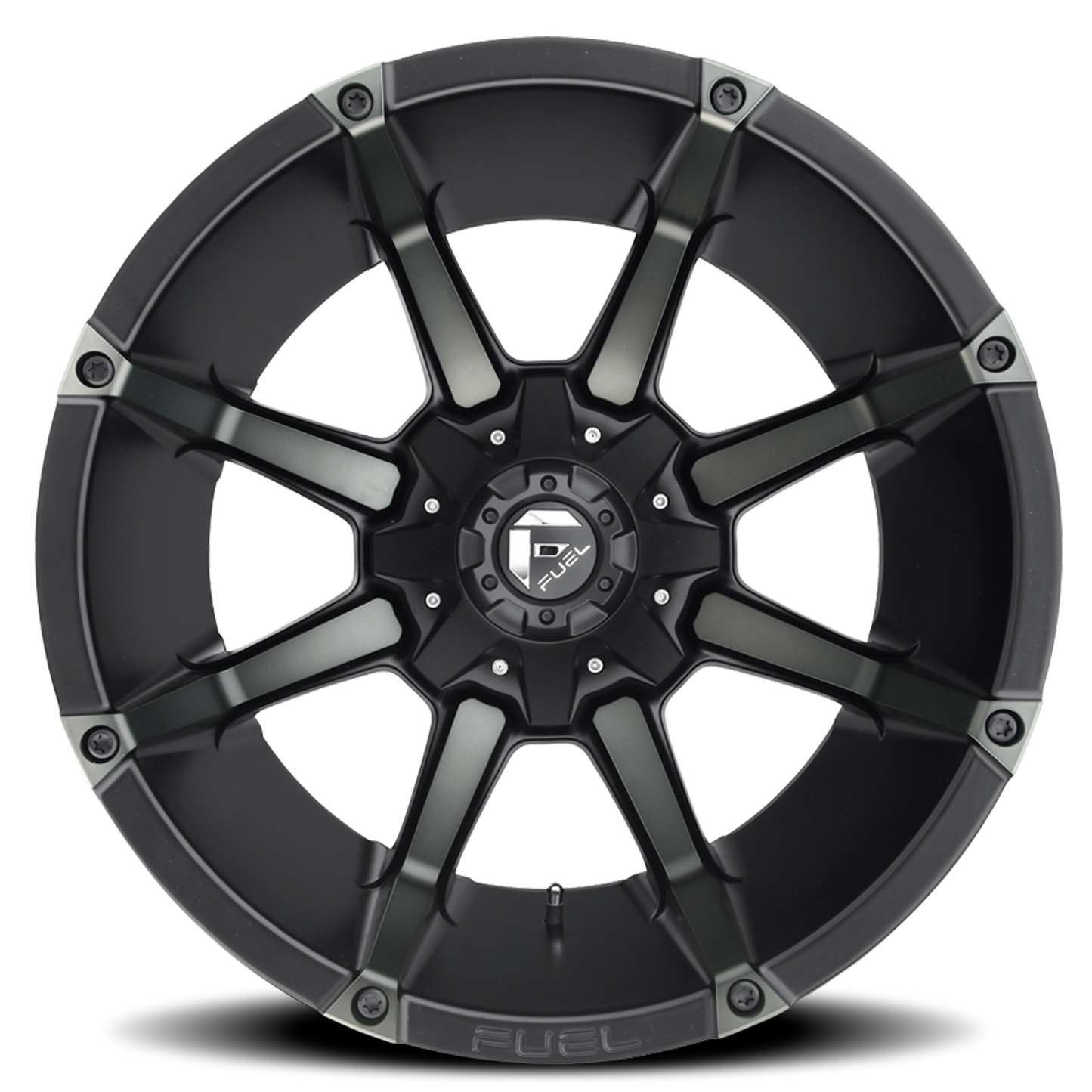Aluminum 18X9 Coupler D556 Matte Black/Machined Dark Tint Fuel Off Road Wheels-14