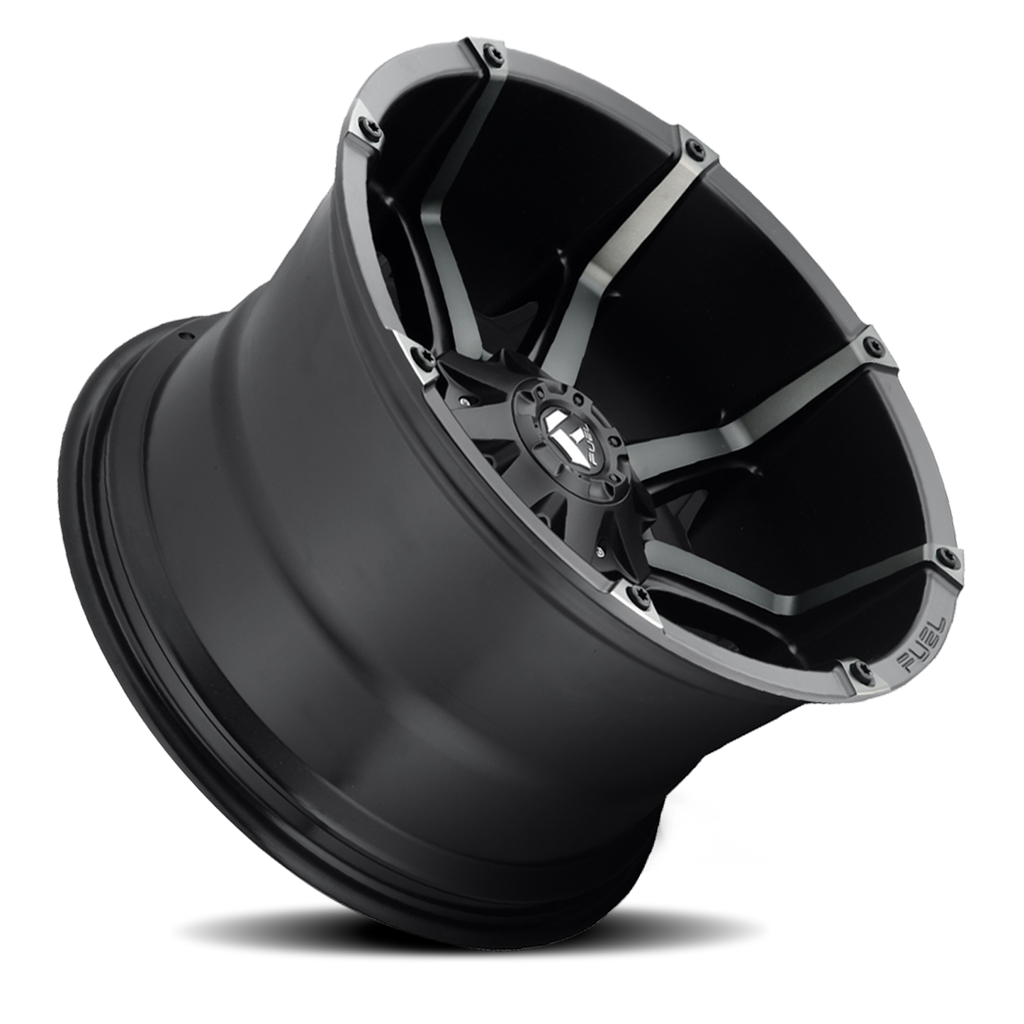 Aluminum 18X9 Coupler D556 Matte Black/Machined Dark Tint Fuel Off Road Wheels-7