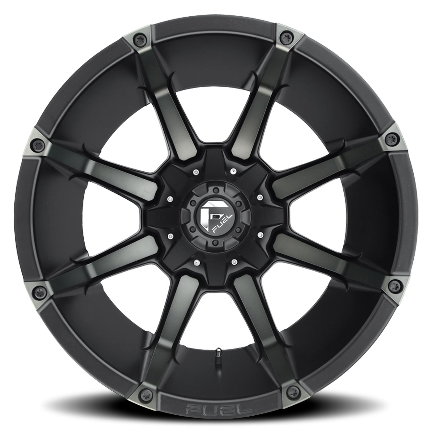 Aluminum 18X9 Coupler D556 Matte Black/Machined Dark Tint Fuel Off Road Wheels-8