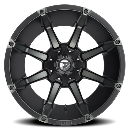 Aluminum 18X9 Coupler D556 Matte Black/Machined Dark Tint Fuel Off Road Wheels-8