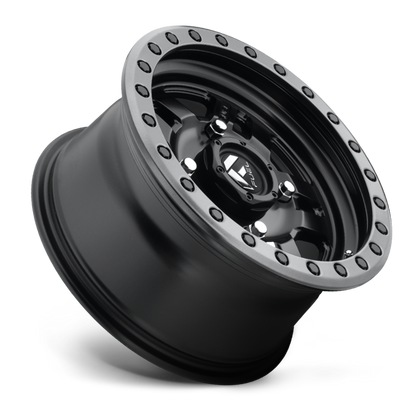 Aluminum 14X7 Anza UTV D557 Matte Black Beadlock Fuel Off Road Wheels-4