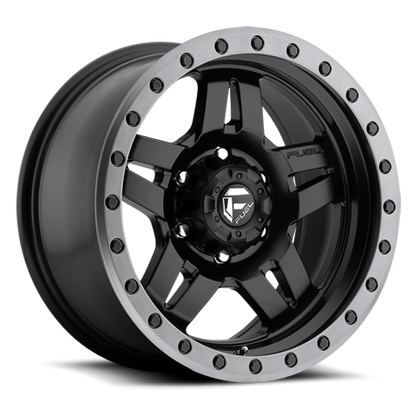 Aluminum 17X8.5 Anza D557 Matte Black Fuel Off Road Wheels-9